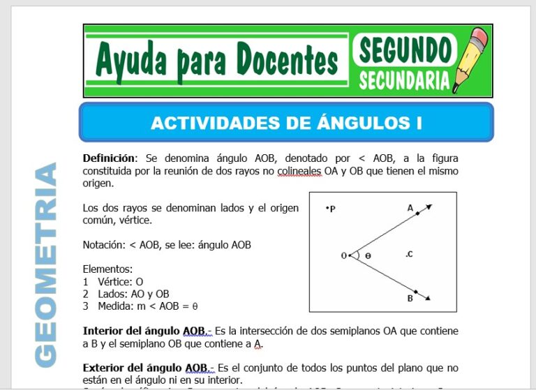 Geometría para Segundo de Secundaria – Ayuda para Docentes