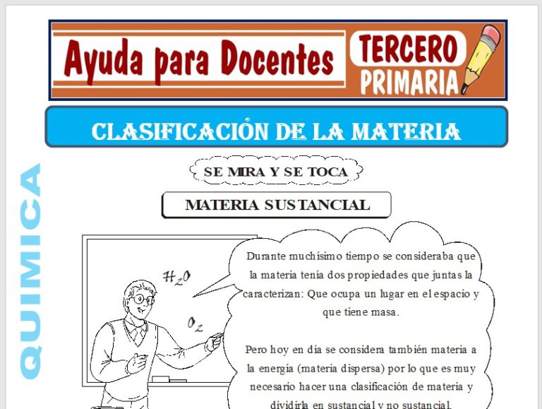 Química para Tercero de Primaria – Ayuda para Docentes