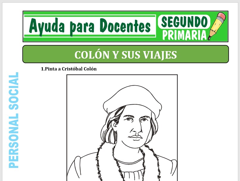Colón y sus Viajes para Segundo de Primaria