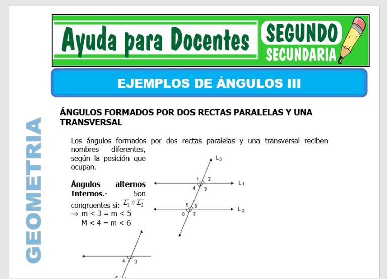 Geometría para Segundo de Secundaria – Ayuda para Docentes