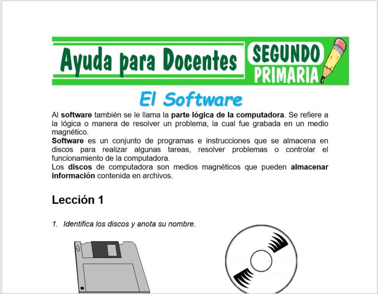 Computación para Segundo de Primaria – Ayuda para Docentes