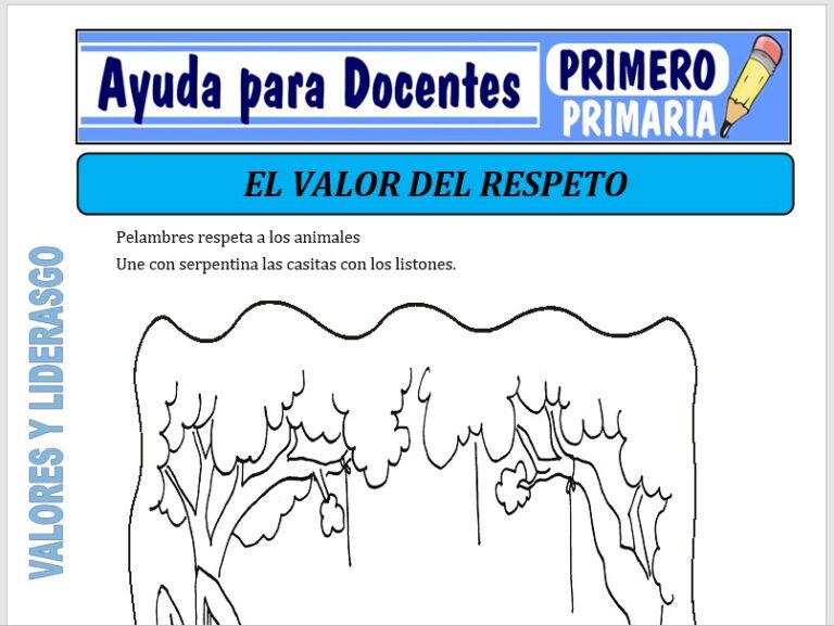 Valor del Respeto para Primero de Primaria – Ayuda para Docentes
