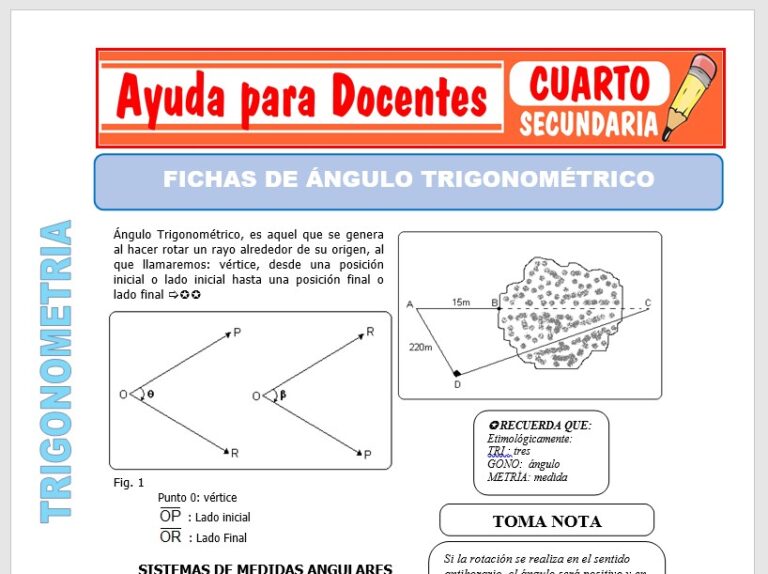 Trigonometría para Cuarto de Secundaria – Ayuda para Docentes