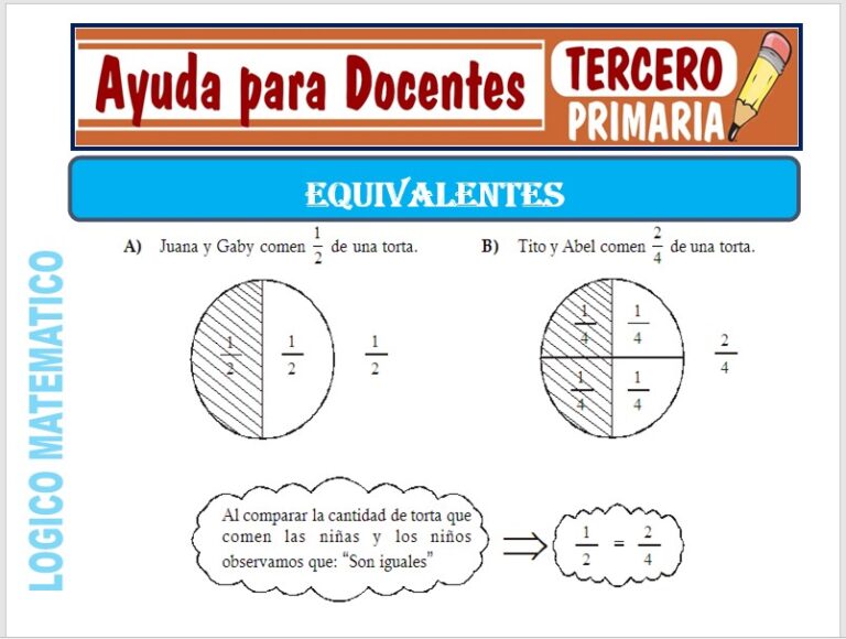 Fichas de Equivalentes para Tercero de Primaria – Ayuda para Docentes