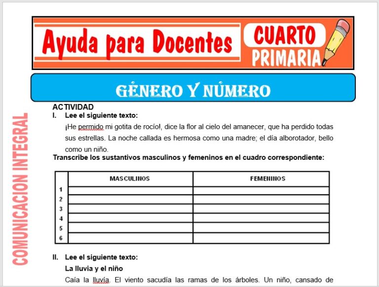 Comunicación Integral para Cuarto de Primaria – Ayuda para Docentes