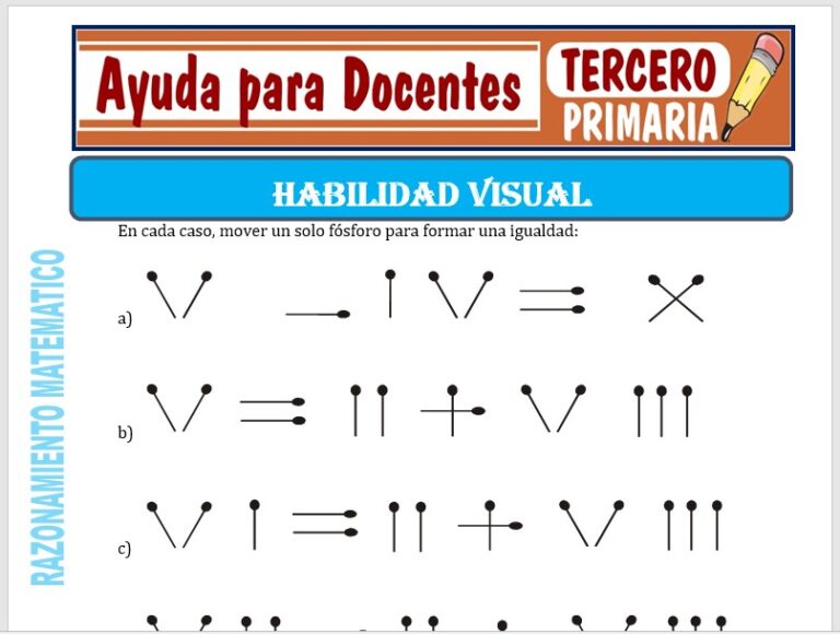 Razonamiento Matemático para Tercero de Primaria – Ayuda para Docentes