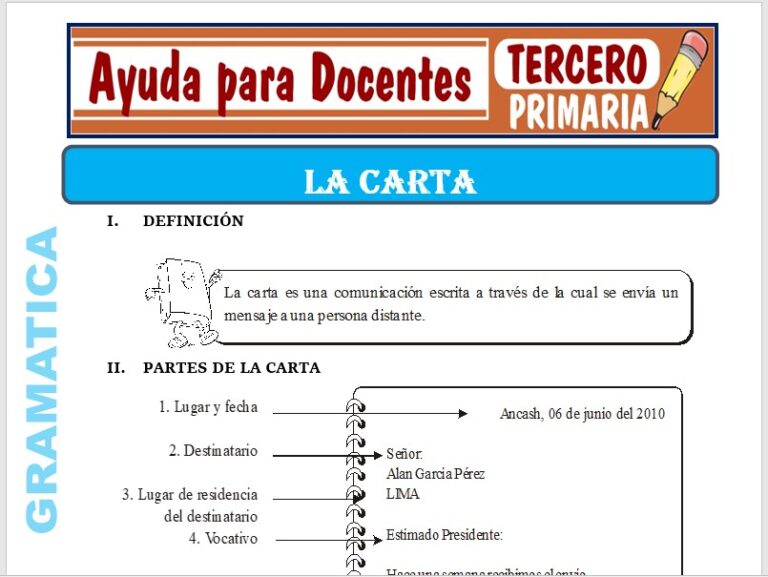 Gramática para Tercero de Primaria – Ayuda para Docentes