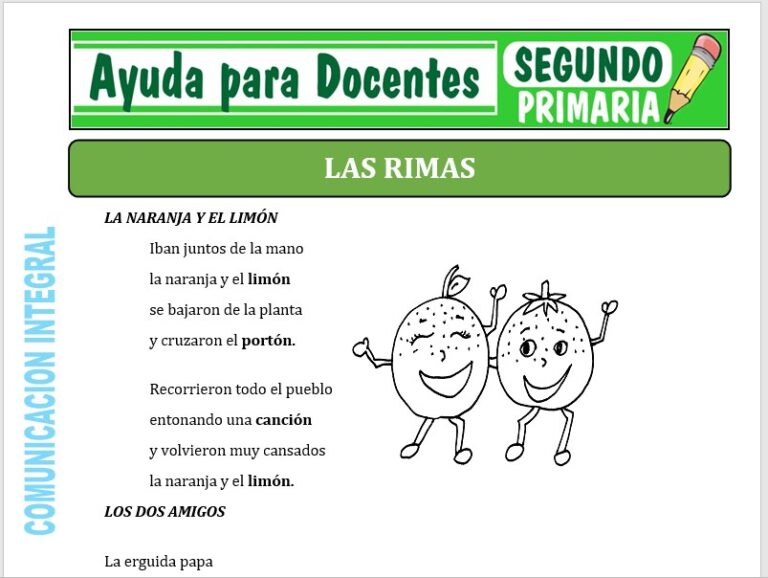 Las Rimas para Segundo de Primaria – Ayuda para Docentes