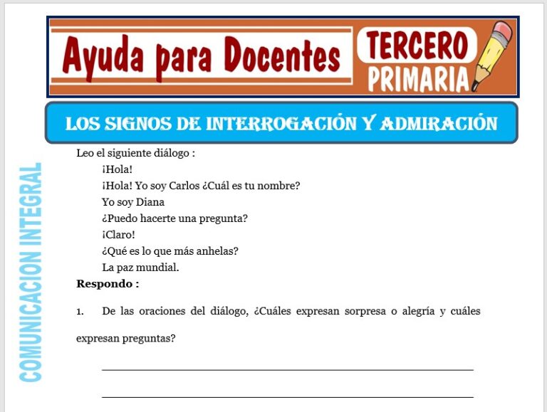 Comunicación Integral para Tercero de Primaria – Ayuda para Docentes