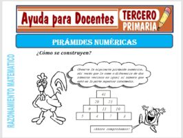 Modelo de la Ficha de Pirámides Numéricas para Tercero de Primaria