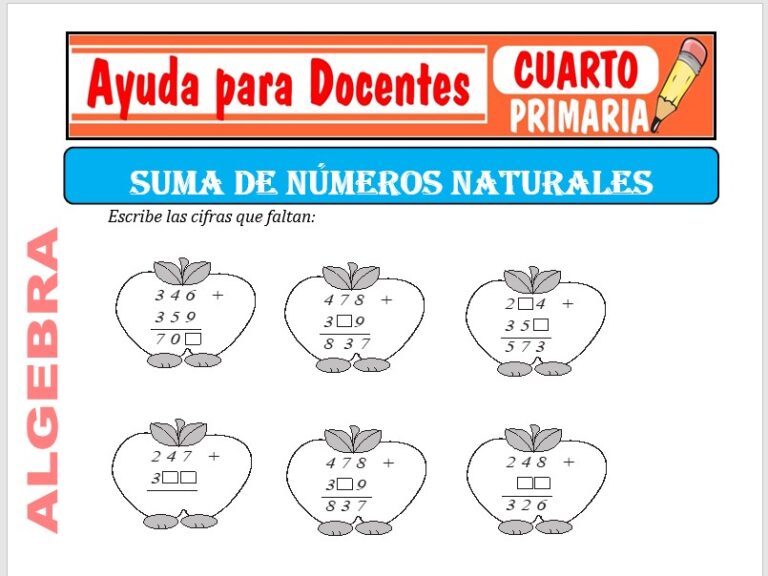 Algebra para Cuarto de Primaria – Ayuda para Docentes